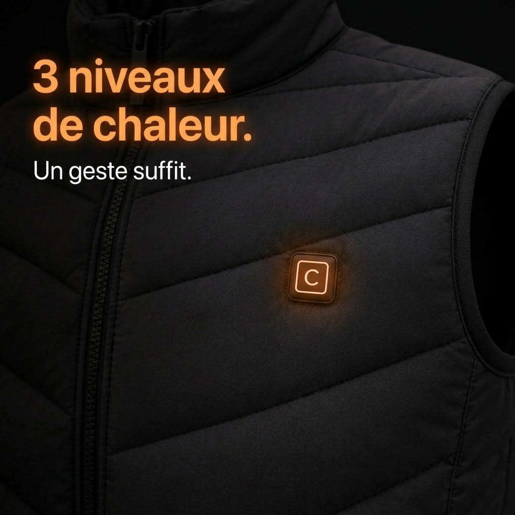 Gilet chauffant Chaleo Nord – Batterie incluse